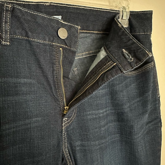 NWT Rider by Lee Mid-Rise Dark Wash Straight Leg Stretch Jeans -size 16 Long - Picture 5 of 10